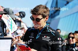 George Russell (GBR) Williams Racing signs autographs for the fans. 06.06.2019. Formula 1 World Championship, Rd 7, Canadian Grand Prix, Montreal, Canada, Preparation Day.