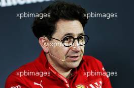 Mattia Binotto (ITA) Ferrari Team Principal in the FIA Press Conference. 12.04.2019. Formula 1 World Championship, Rd 3, Chinese Grand Prix, Shanghai, China, Practice Day.
