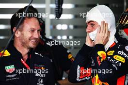 (L to R): Christian Horner (GBR) Red Bull Racing Team Principal with Max Verstappen (NLD) Red Bull Racing. 12.04.2019. Formula 1 World Championship, Rd 3, Chinese Grand Prix, Shanghai, China, Practice Day.