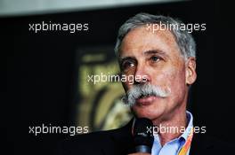 Chase Carey (USA) Formula One Group Chairman - Unveiling of the 1000th F1 GP official design poster. 12.04.2019. Formula 1 World Championship, Rd 3, Chinese Grand Prix, Shanghai, China, Practice Day.