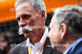 Chase Carey (USA) Formula One Group Chairman and Jean Todt (FRA) FIA President on the grid. 14.04.2019. Formula 1 World Championship, Rd 3, Chinese Grand Prix, Shanghai, China, Race Day.