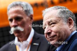Chase Carey (USA) Formula One Group Chairman and Jean Todt (FRA) FIA President on the grid. 14.04.2019. Formula 1 World Championship, Rd 3, Chinese Grand Prix, Shanghai, China, Race Day.