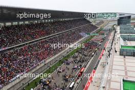 The grid before the start of the race. 14.04.2019. Formula 1 World Championship, Rd 3, Chinese Grand Prix, Shanghai, China, Race Day.
