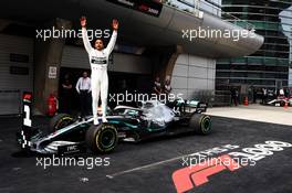 Race winner Lewis Hamilton (GBR) Mercedes AMG F1 W10 celebrates in parc ferme. 14.04.2019. Formula 1 World Championship, Rd 3, Chinese Grand Prix, Shanghai, China, Race Day.