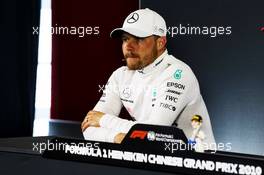 Valtteri Bottas (FIN) Mercedes AMG F1 in the FIA Press Conference. 14.04.2019. Formula 1 World Championship, Rd 3, Chinese Grand Prix, Shanghai, China, Race Day.