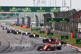 Sebastian Vettel (GER) Ferrari SF90. 14.04.2019. Formula 1 World Championship, Rd 3, Chinese Grand Prix, Shanghai, China, Race Day.