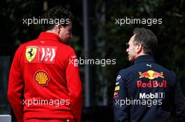 (L to R): Mattia Binotto (ITA) Ferrari Team Principal with Christian Horner (GBR) Red Bull Racing Team Principal. 13.04.2019. Formula 1 World Championship, Rd 3, Chinese Grand Prix, Shanghai, China, Qualifying Day.