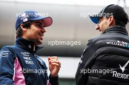 Lance Stroll (CDN) Racing Point F1 Team and Robert Kubica (POL) Williams Racing on the drivers parade. 14.04.2019. Formula 1 World Championship, Rd 3, Chinese Grand Prix, Shanghai, China, Race Day.