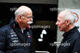 (L to R): Dr. Dieter Zetsche (GER) Daimler AG CEO with Thierry Bollore (FRA) Renault Chief Competitive Officer. 14.04.2019. Formula 1 World Championship, Rd 3, Chinese Grand Prix, Shanghai, China, Race Day.