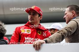 Charles Leclerc (MON) Ferrari and Jos Verstappen (NLD) on the drivers parade. 14.04.2019. Formula 1 World Championship, Rd 3, Chinese Grand Prix, Shanghai, China, Race Day.