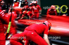 Ferrari practices a pit stop. 14.04.2019. Formula 1 World Championship, Rd 3, Chinese Grand Prix, Shanghai, China, Race Day.