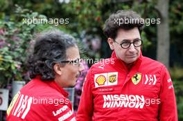 (L to R): Laurent Mekies (FRA) Ferrari Sporting Director with Mattia Binotto (ITA) Ferrari Team Principal. 11.04.2019. Formula 1 World Championship, Rd 3, Chinese Grand Prix, Shanghai, China, Preparation Day.