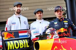 Max Verstappen (NLD) Red Bull Racing celebrates 1000 F1 races with Esso and Mobil.  11.04.2019. Formula 1 World Championship, Rd 3, Chinese Grand Prix, Shanghai, China, Preparation Day.