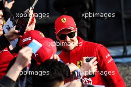 Sebastian Vettel (GER) Ferrari with fans. 11.04.2019. Formula 1 World Championship, Rd 3, Chinese Grand Prix, Shanghai, China, Preparation Day.