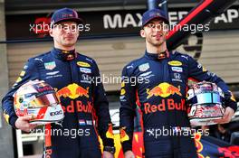 (L to R): Max Verstappen (NLD) Red Bull Racing and Pierre Gasly (FRA) Red Bull Racing celebrate 1000 F1 races with Esso and Mobil.  11.04.2019. Formula 1 World Championship, Rd 3, Chinese Grand Prix, Shanghai, China, Preparation Day.