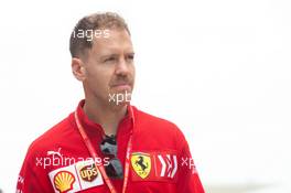Sebastian Vettel (GER) Ferrari. 11.04.2019. Formula 1 World Championship, Rd 3, Chinese Grand Prix, Shanghai, China, Preparation Day.