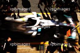 Mercedes AMG F1 practices a pit stop. 10.05.2019. Formula 1 World Championship, Rd 5, Spanish Grand Prix, Barcelona, Spain, Practice Day.