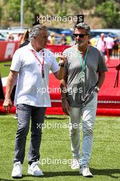 (L to R): Jean Alesi (FRA) with Enrico Zanarini (ITA). 10.05.2019. Formula 1 World Championship, Rd 5, Spanish Grand Prix, Barcelona, Spain, Practice Day.