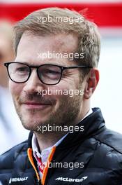 Andreas Seidl, McLaren Managing Director. 10.05.2019. Formula 1 World Championship, Rd 5, Spanish Grand Prix, Barcelona, Spain, Practice Day.