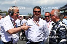 (L to R): Jo Bauer (GER) FIA Delegate with Michael Masi (AUS) FIA Race Director and Richard Darker (GBR) FIA Observer on the grid. 12.05.2019. Formula 1 World Championship, Rd 5, Spanish Grand Prix, Barcelona, Spain, Race Day.