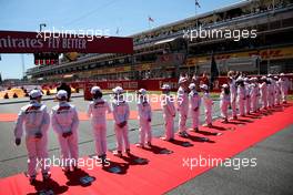 Grid kids. 12.05.2019. Formula 1 World Championship, Rd 5, Spanish Grand Prix, Barcelona, Spain, Race Day.