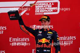 Max Verstappen (NLD) Red Bull Racing celebrates his third position on the podium. 12.05.2019. Formula 1 World Championship, Rd 5, Spanish Grand Prix, Barcelona, Spain, Race Day.