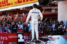 Race winner Lewis Hamilton (GBR) Mercedes AMG F1 W10 celebrates in parc ferme. 12.05.2019. Formula 1 World Championship, Rd 5, Spanish Grand Prix, Barcelona, Spain, Race Day.