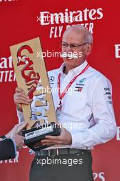 Dr. Dieter Zetsche (GER) Daimler AG CEO on the podium. 12.05.2019. Formula 1 World Championship, Rd 5, Spanish Grand Prix, Barcelona, Spain, Race Day.