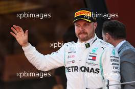Valtteri Bottas (FIN) Mercedes AMG F1 celebrates his second position on the podium. 12.05.2019. Formula 1 World Championship, Rd 5, Spanish Grand Prix, Barcelona, Spain, Race Day.