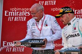 Dr. Dieter Zetsche (GER) Daimler AG CEO celebrates on the podium. 12.05.2019. Formula 1 World Championship, Rd 5, Spanish Grand Prix, Barcelona, Spain, Race Day.