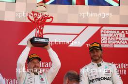 Valtteri Bottas (FIN) Mercedes AMG F1 W10 and Lewis Hamilton (GBR) Mercedes AMG F1 W10. 12.05.2019. Formula 1 World Championship, Rd 5, Spanish Grand Prix, Barcelona, Spain, Race Day.