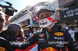 Max Verstappen (NLD) Red Bull Racing celebrates his third position in parc ferme. 12.05.2019. Formula 1 World Championship, Rd 5, Spanish Grand Prix, Barcelona, Spain, Race Day.