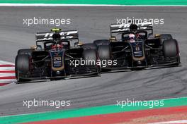 Romain Grosjean (FRA), Haas F1 Team and Kevin Magnussen (DEN), Haas F1 Team  12.05.2019. Formula 1 World Championship, Rd 5, Spanish Grand Prix, Barcelona, Spain, Race Day.
