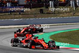 Sebastian Vettel (GER) Ferrari SF90. 12.05.2019. Formula 1 World Championship, Rd 5, Spanish Grand Prix, Barcelona, Spain, Race Day.
