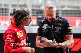 (L to R): Laurent Mekies (FRA) Ferrari Sporting Director with Jonathan Wheatley (GBR) Red Bull Racing Team Manager.