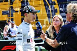 George Russell (GBR) Williams Racing with the media. 11.05.2019. Formula 1 World Championship, Rd 5, Spanish Grand Prix, Barcelona, Spain, Qualifying Day.