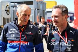 (L to R): Franz Tost (AUT) Scuderia Toro Rosso Team Principal with Christian Horner (GBR) Red Bull Racing Team Principal. 12.05.2019. Formula 1 World Championship, Rd 5, Spanish Grand Prix, Barcelona, Spain, Race Day.