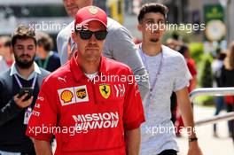 Sebastian Vettel (GER) Ferrari. 09.05.2019. Formula 1 World Championship, Rd 5, Spanish Grand Prix, Barcelona, Spain, Preparation Day.