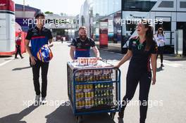 Alexander Albon (THA) Scuderia Toro Rosso. 09.05.2019. Formula 1 World Championship, Rd 5, Spanish Grand Prix, Barcelona, Spain, Preparation Day.