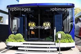 FIA motorhome. 09.05.2019. Formula 1 World Championship, Rd 5, Spanish Grand Prix, Barcelona, Spain, Preparation Day.