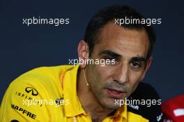 Cyril Abiteboul (FRA) Renault Sport F1 Managing Director in the FIA Press Conference. 21.06.2019. Formula 1 World Championship, Rd 8, French Grand Prix, Paul Ricard, France, Practice Day.