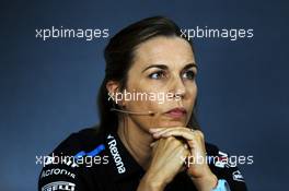 Claire Williams (GBR) Williams Racing Deputy Team Principal in the FIA Press Conference. 21.06.2019. Formula 1 World Championship, Rd 8, French Grand Prix, Paul Ricard, France, Practice Day.