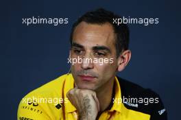Cyril Abiteboul (FRA) Renault Sport F1 Managing Director in the FIA Press Conference. 21.06.2019. Formula 1 World Championship, Rd 8, French Grand Prix, Paul Ricard, France, Practice Day.
