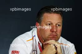 Zak Brown (USA) McLaren Executive Director in the FIA Press Conference. 21.06.2019. Formula 1 World Championship, Rd 8, French Grand Prix, Paul Ricard, France, Practice Day.