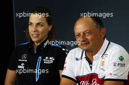(L to R): Claire Williams (GBR) Williams Racing Deputy Team Principal and Frederic Vasseur (FRA) Alfa Romeo Racing Team Principal in the FIA Press Conference. 21.06.2019. Formula 1 World Championship, Rd 8, French Grand Prix, Paul Ricard, France, Practice Day.