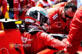 Charles Leclerc (MON) Ferrari SF90 on the grid. 23.06.2019. Formula 1 World Championship, Rd 8, French Grand Prix, Paul Ricard, France, Race Day.