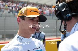 Lando Norris (GBR) McLaren on the grid. 23.06.2019. Formula 1 World Championship, Rd 8, French Grand Prix, Paul Ricard, France, Race Day.