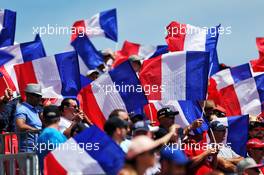 Fans in the grandstand. 23.06.2019. Formula 1 World Championship, Rd 8, French Grand Prix, Paul Ricard, France, Race Day.