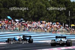 Robert Kubica (POL) Williams Racing FW42 leads George Russell (GBR) Williams Racing FW42. 23.06.2019. Formula 1 World Championship, Rd 8, French Grand Prix, Paul Ricard, France, Race Day.