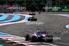 Sergio Perez (MEX) Racing Point F1 Team RP19. 23.06.2019. Formula 1 World Championship, Rd 8, French Grand Prix, Paul Ricard, France, Race Day.